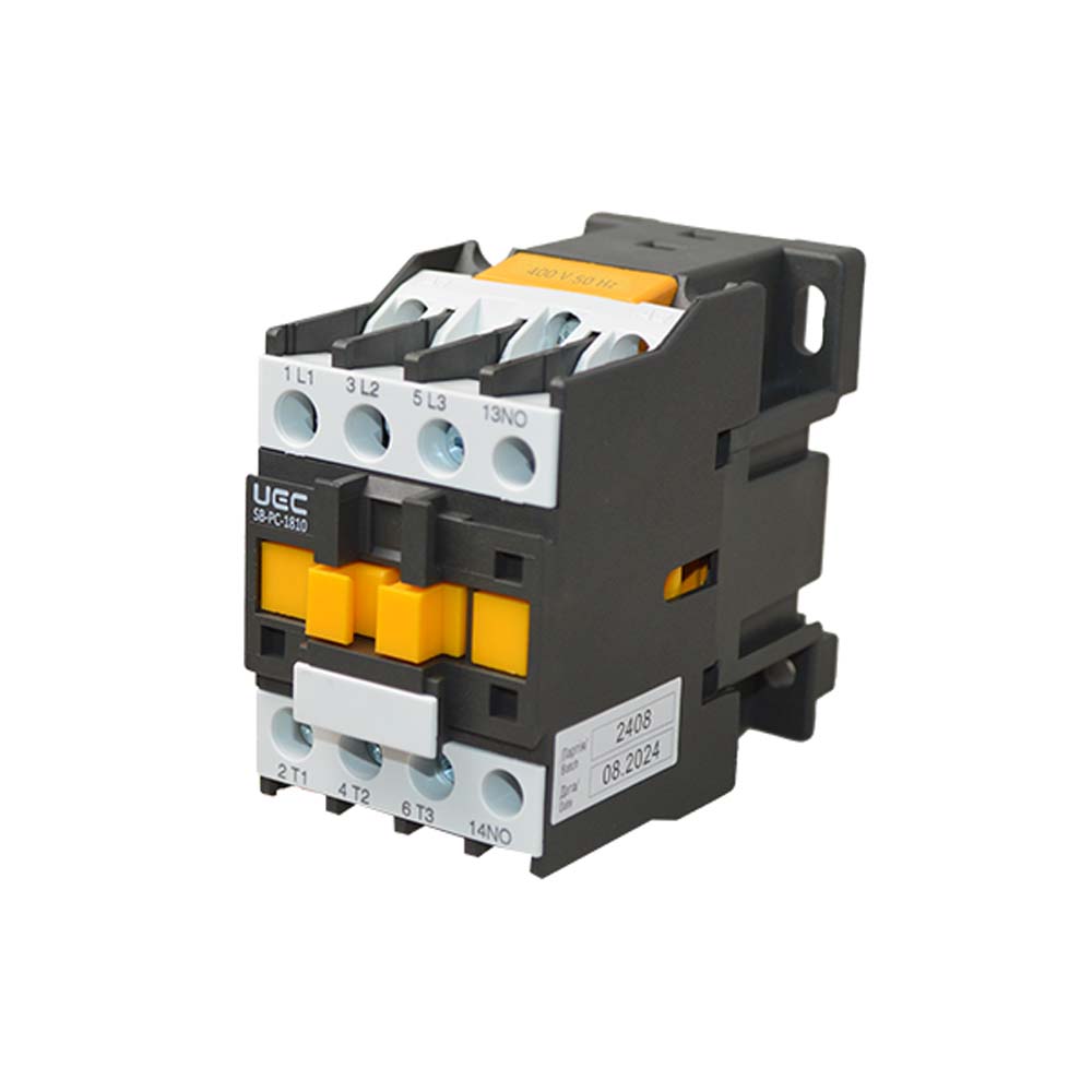 Контактор UEC 18А 400В 1NO  ( PC1-SB-018-400-10 )