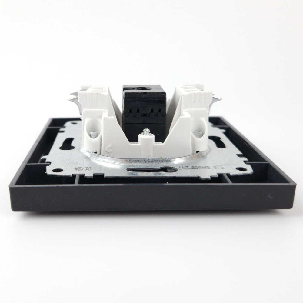 Розетка EL-BI VEGA черная мат компьютерная 1-я CAT6 RJ45 ( 510-014800-247 )