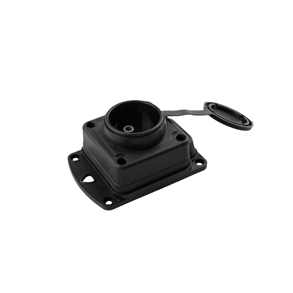 Колодка Violux каучук настенная 1-ная без заземления с крышкой IP44 ( 930690 )