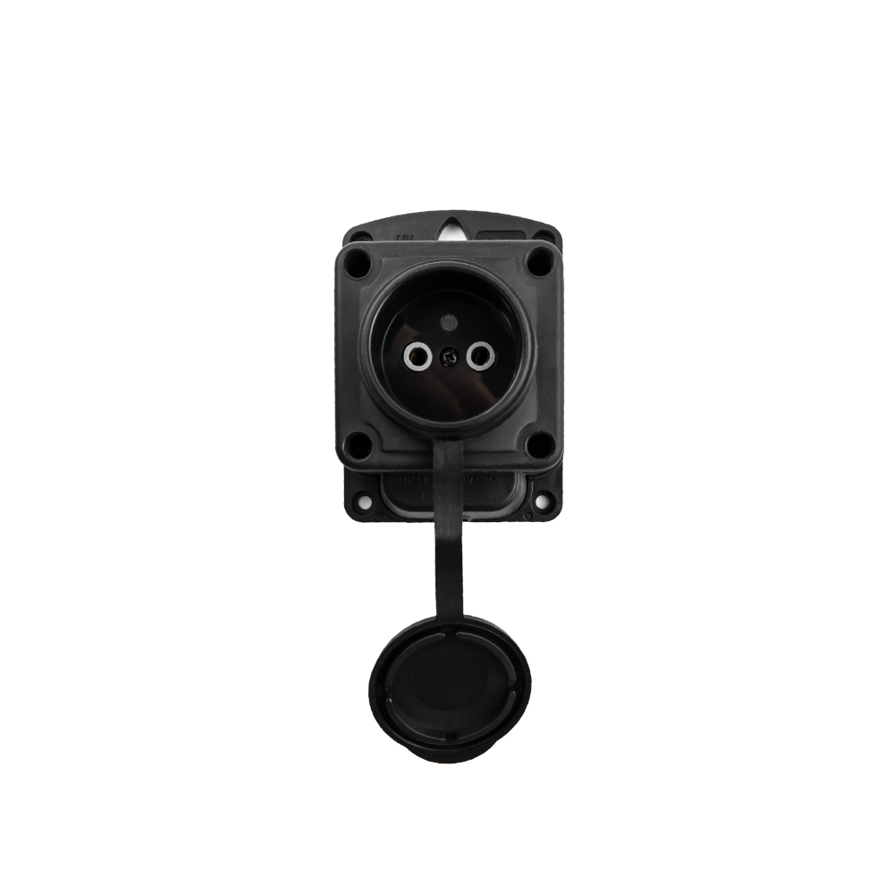Колодка Violux каучук настенная 1-ная без заземления с крышкой IP44 ( 930690 )