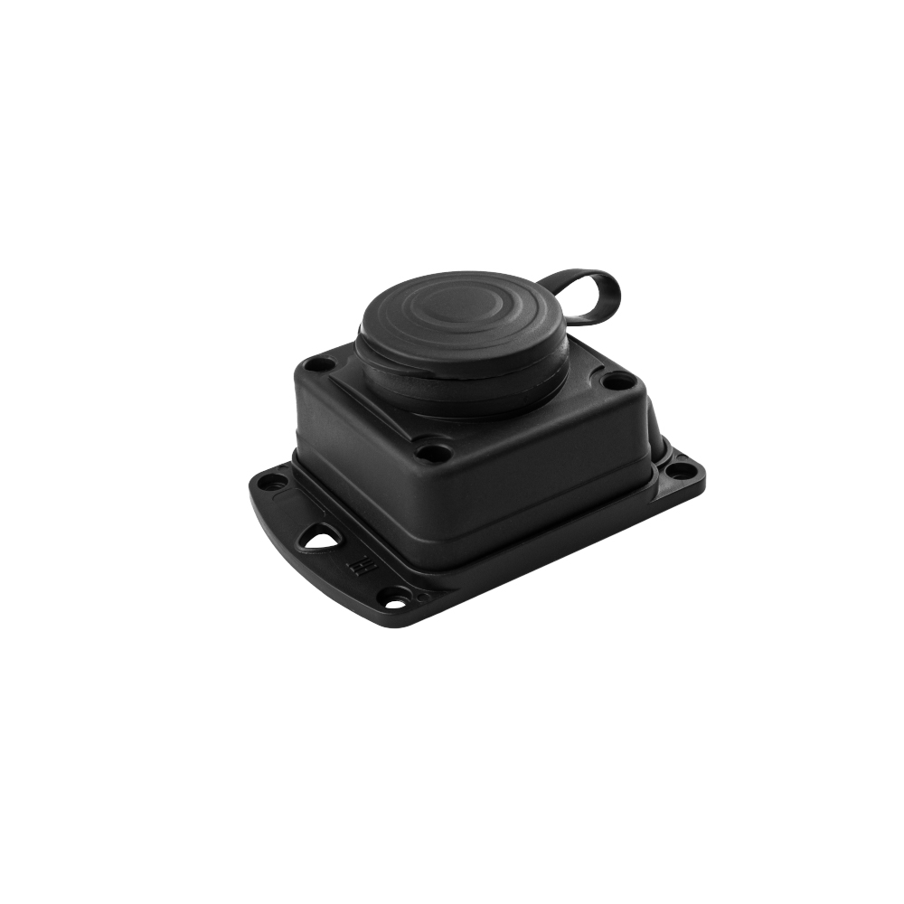 Колодка Violux каучук настенная 1-ная без заземления с крышкой IP44 ( 930690 )
