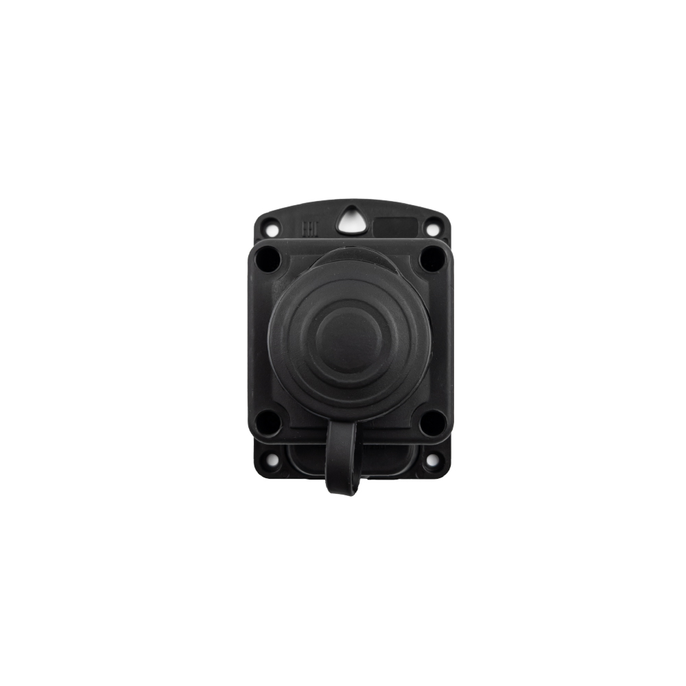 Колодка Violux каучук настенная 1-ная без заземления с крышкой IP44 ( 930690 )