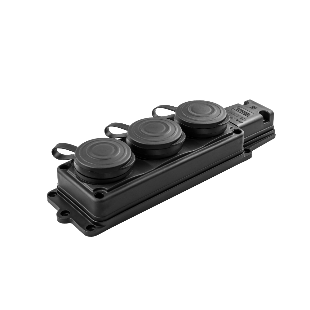 Колодка Violux каучук настінна 3-на без заземлення з кришкою IP44 ( 930710 ) Колодка Violux каучук настінна 3-на без заземлення з кришкою IP44 ( 930710 )