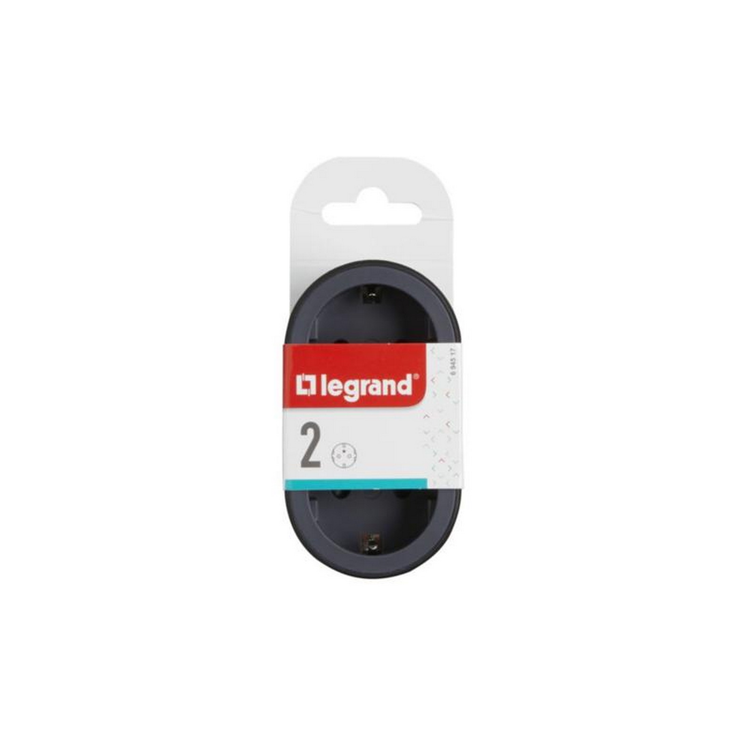 Двійник Legrand 2 гнізда чорний Standart ( 694517 ) Двійник Legrand 2 гнізда чорний Standart ( 694517 )