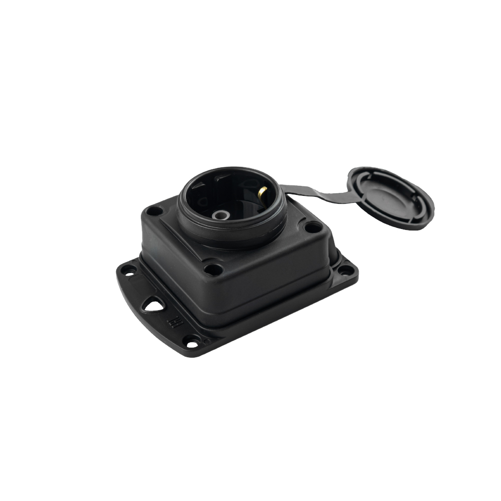 Розетка Violux каучук настенная с крышкой IP44 ( 930640 )