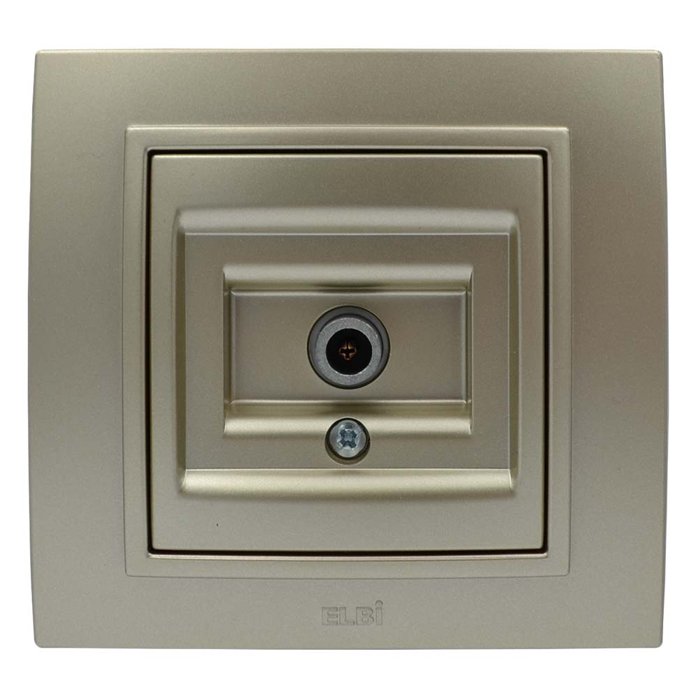 Розетка ELBI ZENA Silverline титан TV без рамки ( 609-011400-273 )