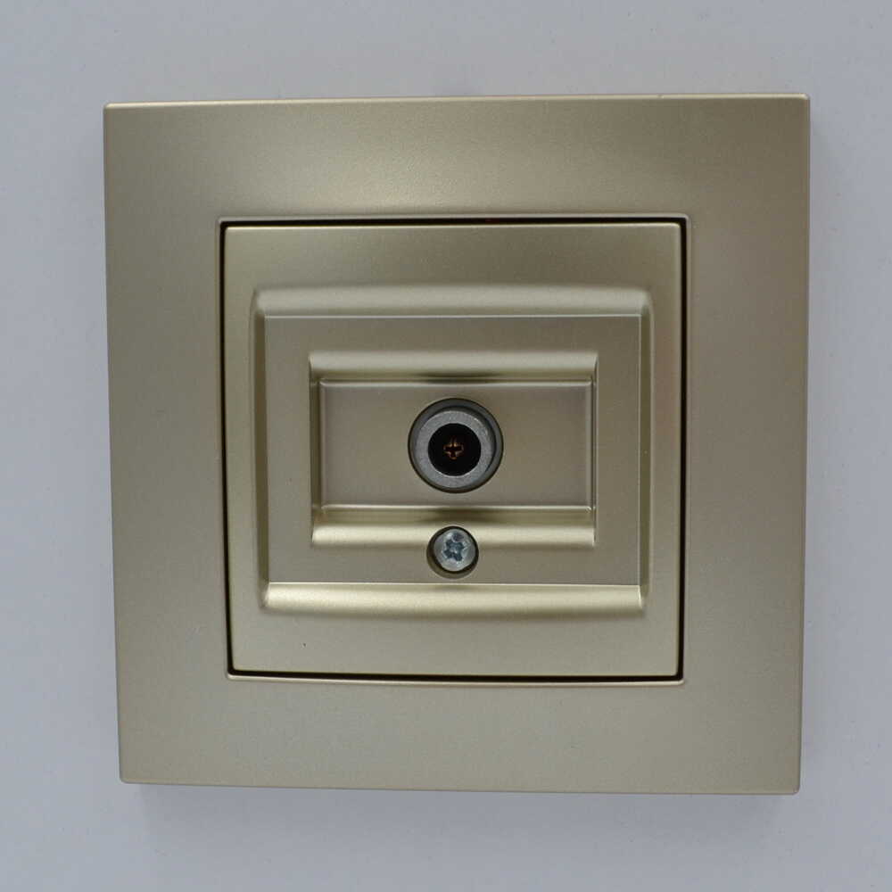 Розетка ELBI ZENA Silverline титан TV без рамки ( 609-011400-273 )