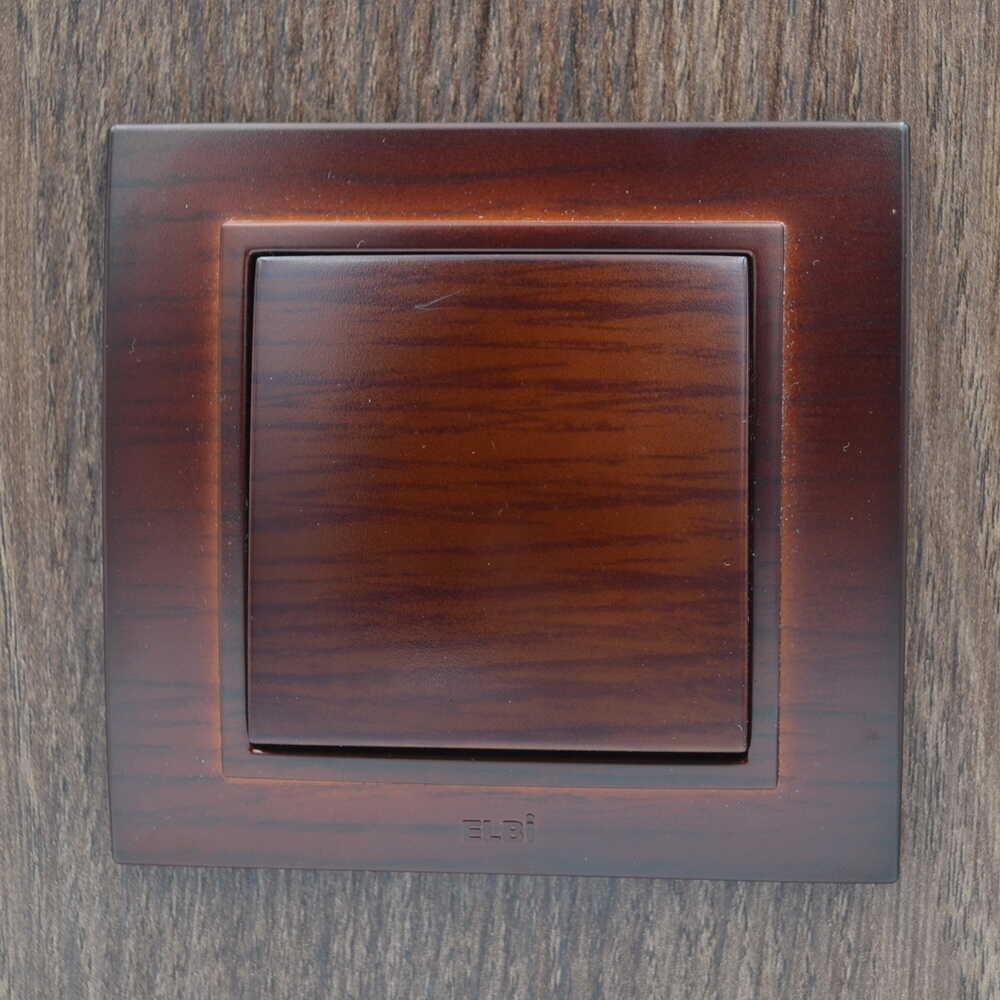 Вимикач ELBI ZENA Woodline червоне дерево 1кл без рамки ( 609-012900-200 ) Вимикач ELBI ZENA Woodline червоне дерево 1кл без рамки ( 609-012900-200 )