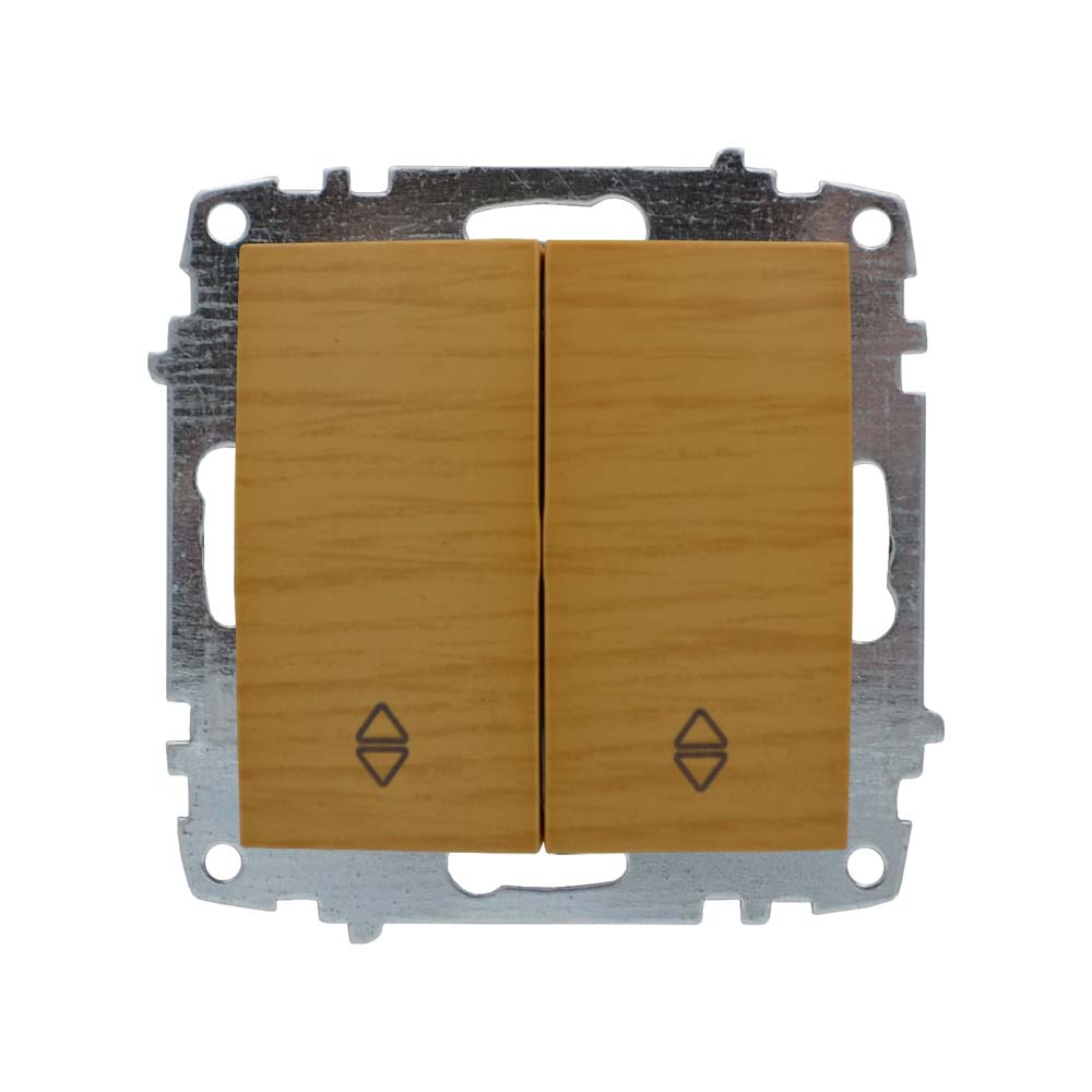 Вимикач ELBI ZENA Woodline клен 2кл прохідний без рамки ( 609-012700-211 ) Вимикач ELBI ZENA Woodline клен 2кл прохідний без рамки ( 609-012700-211 )