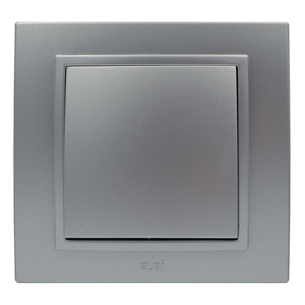 Вимикач ELBI ZENA Silverline сірий металік 1кл без рамки ( 609-011000-200 ) Вимикач ELBI ZENA Silverline сірий металік 1кл без рамки ( 609-011000-200 )